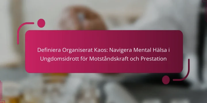 Definiera Organiserat Kaos: Navigera Mental Hälsa i Ungdomsidrott för Motståndskraft och Prestation