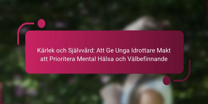 Kärlek och Självvård: Att Ge Unga Idrottare Makt att Prioritera Mental Hälsa och Välbefinnande